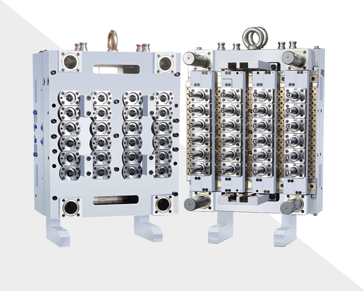 24腔针阀式热流道瓶坯模具